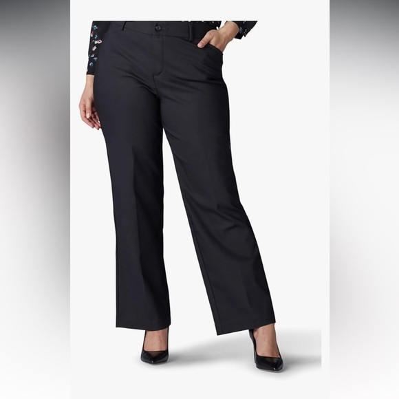Lee Women's 22W Petite Ultra Lux Comfort with Flex Motion Trouser Pant​ - Picture 1 of 10